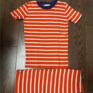 Mini Boden Stripe Pajamas set size 7